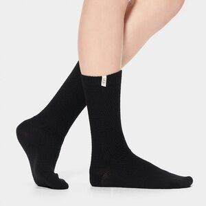 UGG WOMENS CLASSIC BOOT SOCKS BLACK OS NWOT